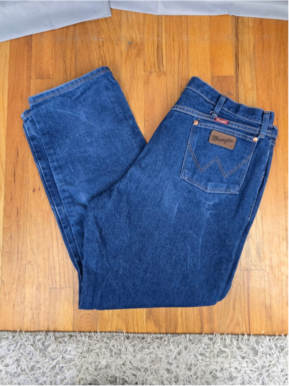 Men's Wrangler Straight Leg Jeans, Blue, Size 40x32